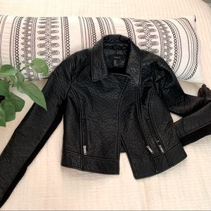 Vegan Leather Moto Jacket